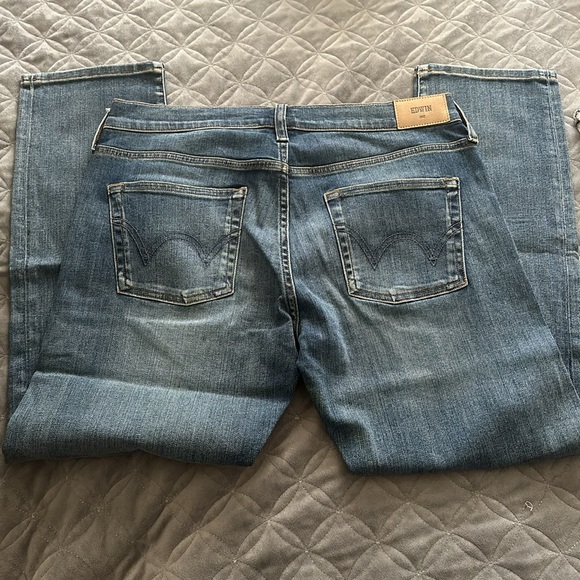 Edwin Jeans Jamie Boyfriend High Rise Cropped Jeans Sz 27 - Picture 6 of 6